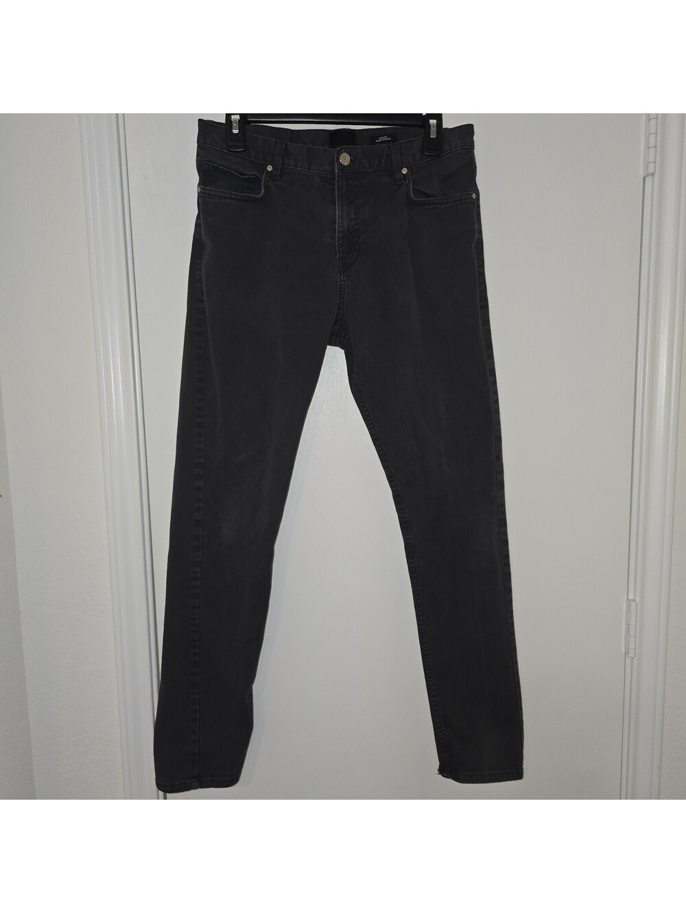H&M Mens US 29 Slim Fit Denim Jeans Black